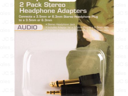 WHOLESALE UNINEX 2PACK STEREO HEADPHONE ADAPTERS SOLD BY CASE Sale