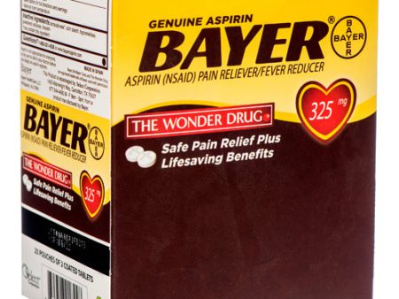 WHOLESALE BAYER ASPIRIN 25 CT SOLD BY CASE on Sale