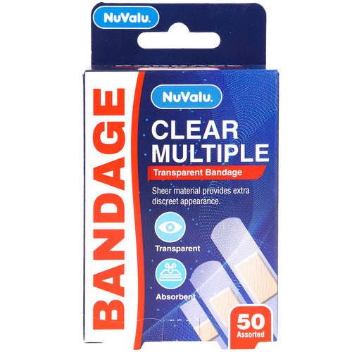 WHOLESALE NUVALU BANDAGE CLEAR 50PC ASST SOLD BY CASE Online