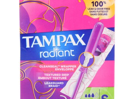 NEW WHOLESALE TAMPAX RADIANT TAMPONS SUPER ABSORBENCY 14 CT SOLD BY CASE Cheap