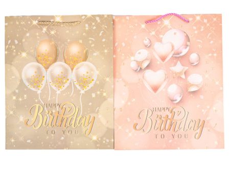 NEW WHOLESALE GIFT BAG MEDIUM HAPPY BIRTHDAY BALLOONS ASST DESIGNS SOLD BY CASE For Sale