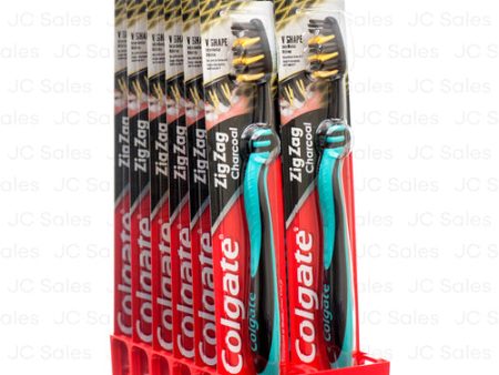 WHOLESALE COLGATE TOOTHBRUSH ZIGZAG CHARCOAL MEDIUM SOLD BY CASE Supply