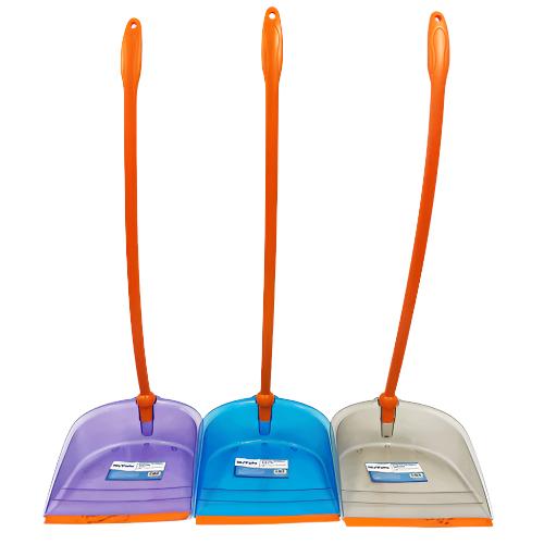 WHOLESALE NUVALU PLASTIC FOLDABLE DUSTPAN 9.57  X11.22  X30.91   241G  W ASST CLRS SOLD BY CASE For Cheap