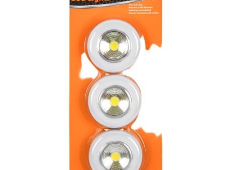 WHOLESALE KINGMAN COB LIGHTS 3PK ROUND BATTERY OPERATED SOLD BY CASE Sale