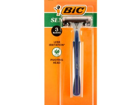 NEW WHOLESALE BIC RAZOR SENSITIVE 3 BLADE PIVOTING HEAD 1 CT SOLD BY CASE Online Sale