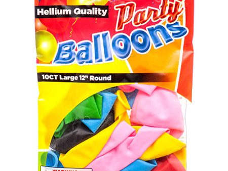 WHOLESALE BALLOON STANDARD 12 10CT ASST CLR SOLD BY CASE Hot on Sale