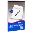 WHOLESALE BAZIC WRITING TABLET 100CT WHITE 6X9 SOLD BY CASE For Sale