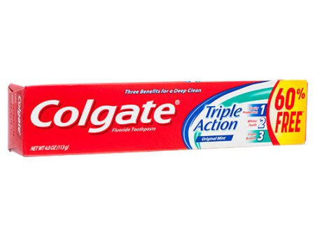 WHOLESALE COLGATE 2.5 OZ + 60% TRIPLE ACTION SOLD BY CASE For Discount