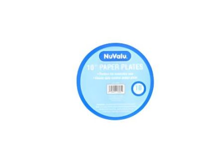 WHOLESALE NUVALU PAPER PLATE ROUND 10 10CT WHITE COATED SOLD BY CASE Online