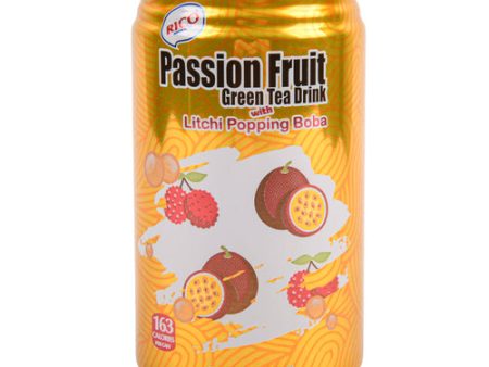 NEW WHOLESALE RICO PASSION FRUIT TEA DRINK W POPPING BOBA 11.5-OZ SOLD BY CASE Discount