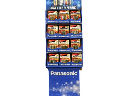 NEW WHOLESALE BATTERY PANASONIC ALKALINE DISPLAY 4PK AA & AAA ASST SOLD BY CASE Sale