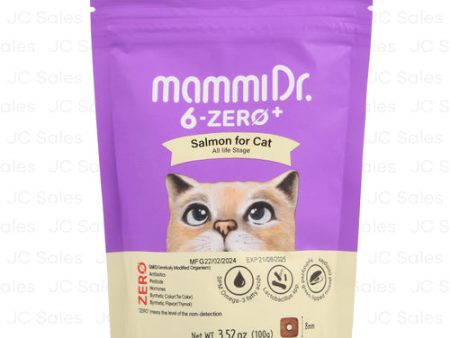 WHOLESALE 6-ZERO ORGANIC CAT FOOD SALMON 3.52OZ SOLD BY CASE For Sale