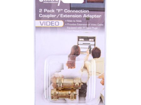 NEW WHOLESALE UNINEX VIDEO F CONNECTION COUPLER ADAPTER 2PK SOLD BY CASE Supply