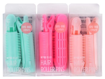 NEW WHOLESALE HAIR ROLLER CLIP 2PC ASST COLORS SOLD BY CASE Online Hot Sale