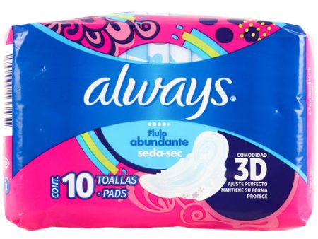 WHOLESALE ALWAYS MAXI PAD SEDASEC  W WINGS 10 CT SOLD BY CASE Sale