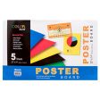 WHOLESALE BAZIC POSTER BOARD 22X14 ASST COLOR 5 SHEETS SOLD BY CASE For Cheap