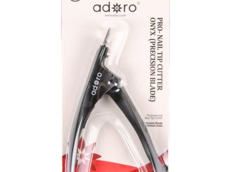 NEW WHOLESALE ADORO PROFESSIONAL NAIL TIP CUTTER BLACK  PRECISION BLADE SOLD BY CASE Hot on Sale