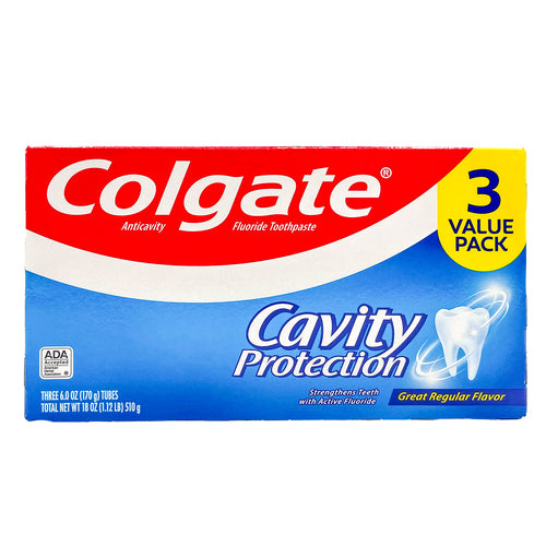 NEW WHOLESALE COLGATE TOOTHPASTE CAVITY PROTECTION 3 PK X 6 OZ EA SOLD BY CASE Supply