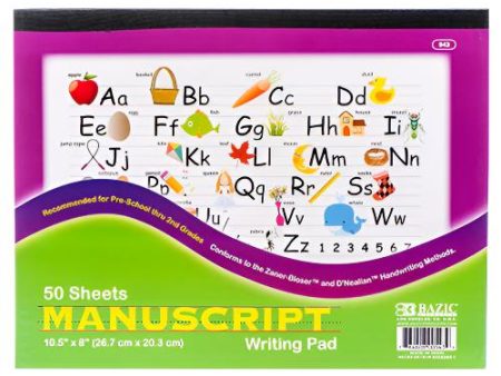 WHOLESALE BAZIC WRITING PAD MANUSCRIPT 50 SHEET 10.5 X 8 SOLD BY CASE Fashion