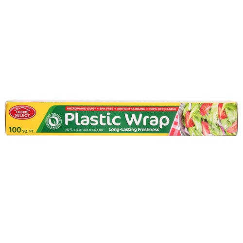 NEW WHOLESALE HOME SELECT PLASTIC WRAP 100 SQ FT SOLD BY CASE Online Sale