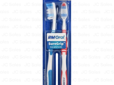 WHOLESALE RM ORAL TOOTHBRUSH SURE GRIP SOFT 2 PK SOLD BY CASE on Sale