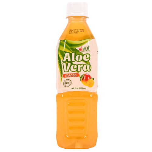 NEW WHOLESALE VINUT ALOE VERA JUICE W  MANGO FLAVOR 16.9OZ SOLD BY CASE For Sale