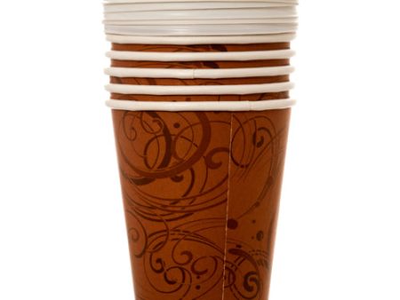 WHOLESALE COFFEE PAPER CUP W LID 12 OZ 6 PK SOLD BY CASE For Discount