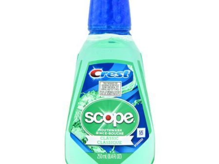 WHOLESALE CREST W SCOPE MOUTHWASH CLASSIC 8.4 OZ SOLD BY CASE For Discount