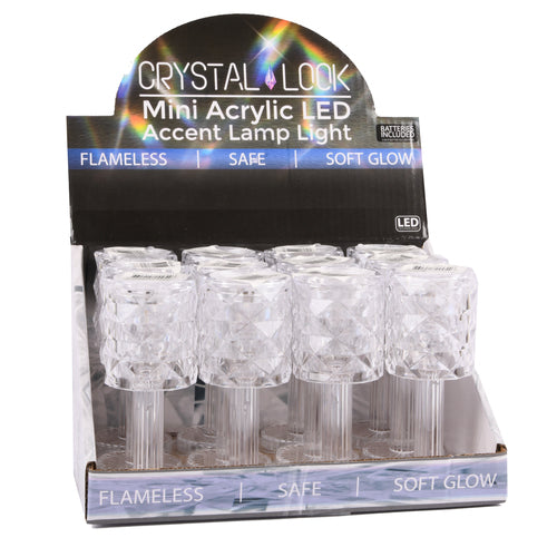 NEW WHOLESALE 4.75 CRYSTAL MINI ACRYLIC LED LIGHT SOLD BY CASE Hot on Sale