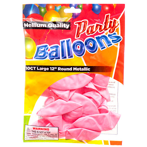 WHOLESALE BALLOON METALLIC PINK 12 10CT SOLD BY CASE Online Hot Sale