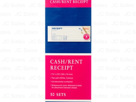 WHOLESALE BAZIC INVOICE RECEIPT BOOK 7.5 X 2.75 50 SHEET CARBONLESS SOLD BY CASE Fashion