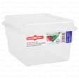 WHOLESALE SQUARED STORAGE BOX W  FLIP TOP CLEAR 7.5LX6.25WX4.75H SOLD BY CASE Online Sale