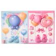 NEW WHOLESALE GIFT BAG BABYSHOWER MEDIUM ASST BLUE PINK SOLD BY CASE Online Sale