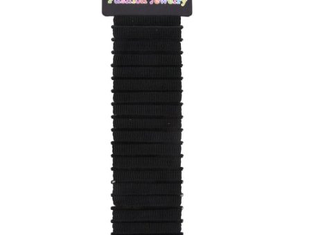 NEW WHOLESALE ELASTIC HAIR BANDS BLACK 18CT. SOLD BY CASE For Sale