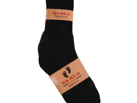 NEW WHOLESALE MENS CREW SOCKS BLACK  SIZE 9-11 SOLD BY CASE Online Hot Sale