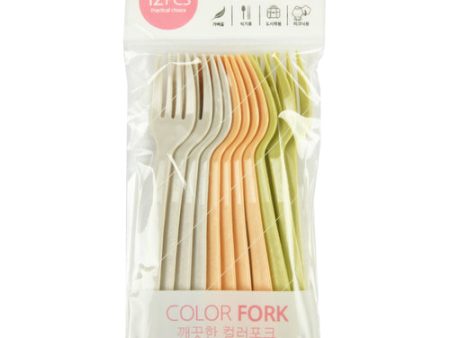 WHOLESALE PLASTIC FORK 12PCS W ASST COLORS SOLD BY CASE For Discount