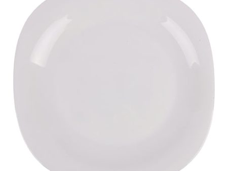 NEW WHOLESALE KRYSTALLO OPAL GLASS SQUARE DINNER PLATE 11.5 SOLD BY CASE For Sale