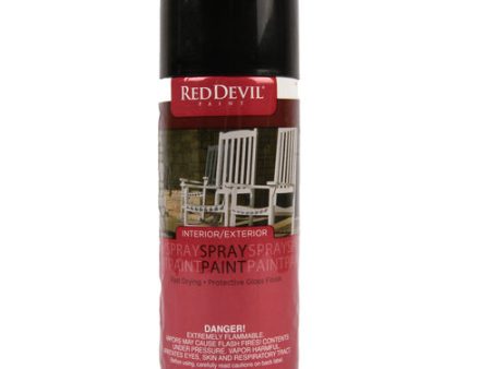 NEW WHOLESALE RED DEVIL  SPRAY PAINT GLOSS BLACK SOLD BY CASE For Sale