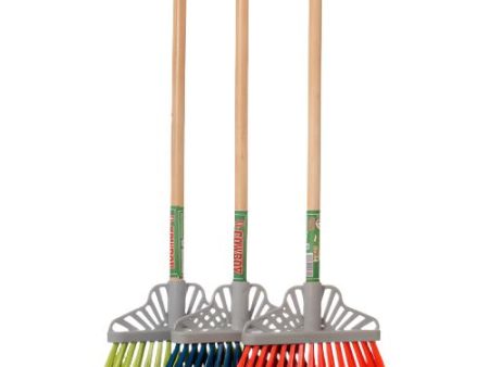 WHOLESALE FAN BROOM ABANICO NO. 14 W  WOOD HANDLE SOLD BY CASE Discount