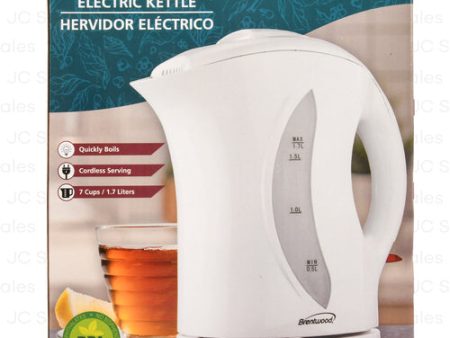 WHOLESALE ELECTRIC PLASTIC KETTLE WHITE 1.8 QT SOLD BY CASE For Discount