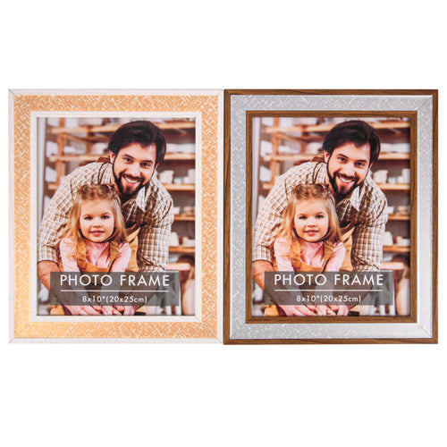 NEW WHOLESALE MDF PHOTO FRAME 8X10  3 ASST COLORS PATTERN EDGE SOLD BY CASE Fashion