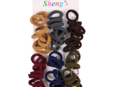 NEW WHOLESALE HAIR BAND SMALL ASST DARK COLORS 48CT SOLD BY CASE For Sale