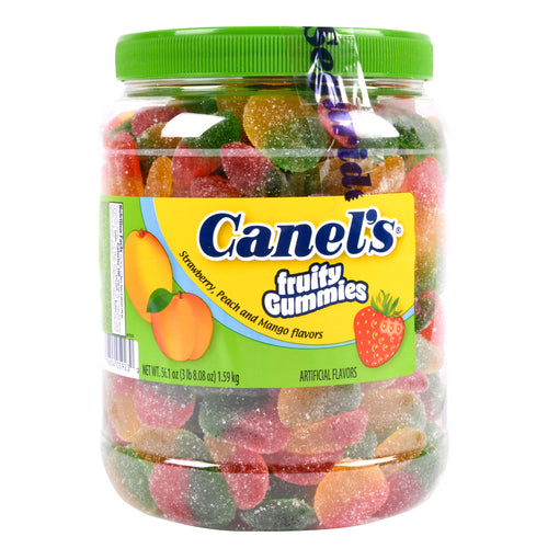 NEW WHOLESALE CANEL S GUMMIES ASST JAR  3.5-LBS SOLD BY CASE For Sale