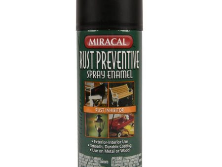 NEW WHOLESALE MIRACAL RUST FLAT BLACK 8OZ SOLD BY CASE Supply