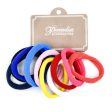 WHOLESALE HAIR TIE PONY TAIL MED PASTEL MIX COLOR #H1942R SOLD BY CASE Fashion