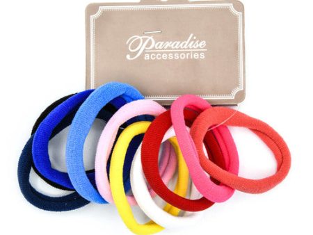 WHOLESALE HAIR TIE PONY TAIL MED PASTEL MIX COLOR #H1942R SOLD BY CASE Fashion