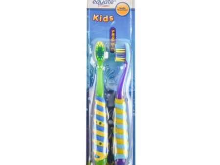 WHOLESALE EQUATE KIDS TOOTHBRUSHES SOFT 2 PK SOLD BY CASE Supply