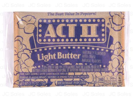 WHOLESALE ACT II POPCORN LIGHT BUTTER 2.75 OZ SOLD BY CASE Online Hot Sale