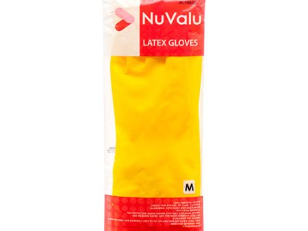 WHOLESALE NUVALU LATEX GLOVE MEDIUM YELLOW SOLD BY CASE For Cheap