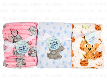 WHOLESALE HW BABY SWEET DREAMS  BLANKETS ASST SOLD BY CASE For Discount